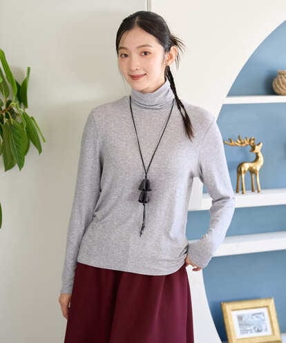 NGKAI28110 GIANNI LO GIUDICE [洗える]テンセルウールフライスカットソー