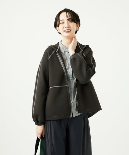 NGTAD01360 GIANNI LO GIUDICE [洗える]アスターダンボールニットパーカー