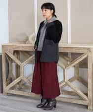 NHDAH39360 GIANNI LO GIUDICE(小さいサイズ)(メゾン ドゥ サンク) ボアタフタキルトブルゾン モカブラウン