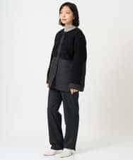 NHDAH39360 GIANNI LO GIUDICE(小さいサイズ)(メゾン ドゥ サンク) ボアタフタキルトブルゾン モカブラウン