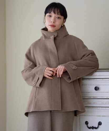 NHDAI88790 GIANNI LO GIUDICE(小さいサイズ) アンゴラ混ウールショートコート