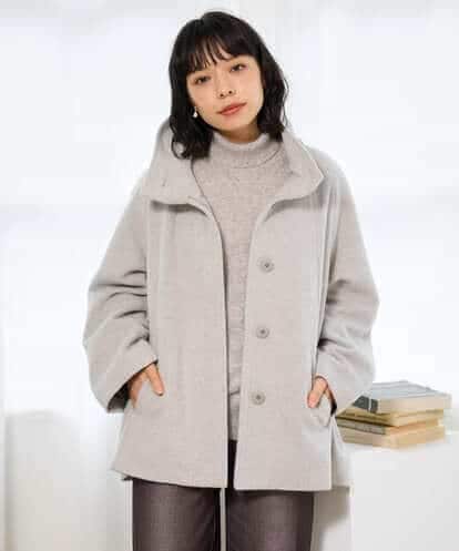 NHDAI88790 GIANNI LO GIUDICE(小さいサイズ) アンゴラ混ウールショートコート