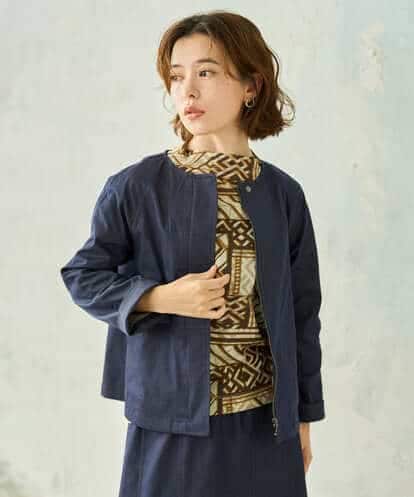 NHDJD14390 GIANNI LO GIUDICE(小さいサイズ) [セットアップ対応]デニムライクシャンブレージャケット