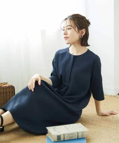 NHEGF88330 GIANNI LO GIUDICE(小さいサイズ) [セットアップ対応]リネンライクワンピース