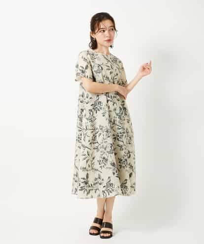 NHEHF91360 GIANNI LO GIUDICE(小さいサイズ) 淡彩フラワープリントワンピース