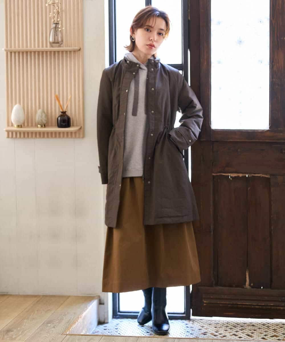 NHFAG21230 GIANNI LO GIUDICE(小さいサイズ)(メゾン ドゥ サンク) レーヨンナイロンストレッチプルオーバー ライトグレー