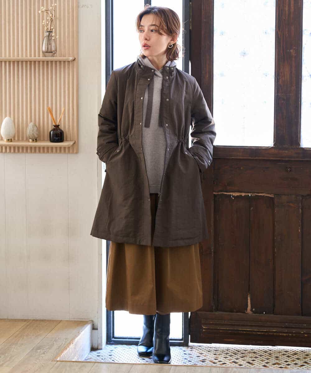 NHFAG21230 GIANNI LO GIUDICE(小さいサイズ)(メゾン ドゥ サンク) レーヨンナイロンストレッチプルオーバー ライトグレー