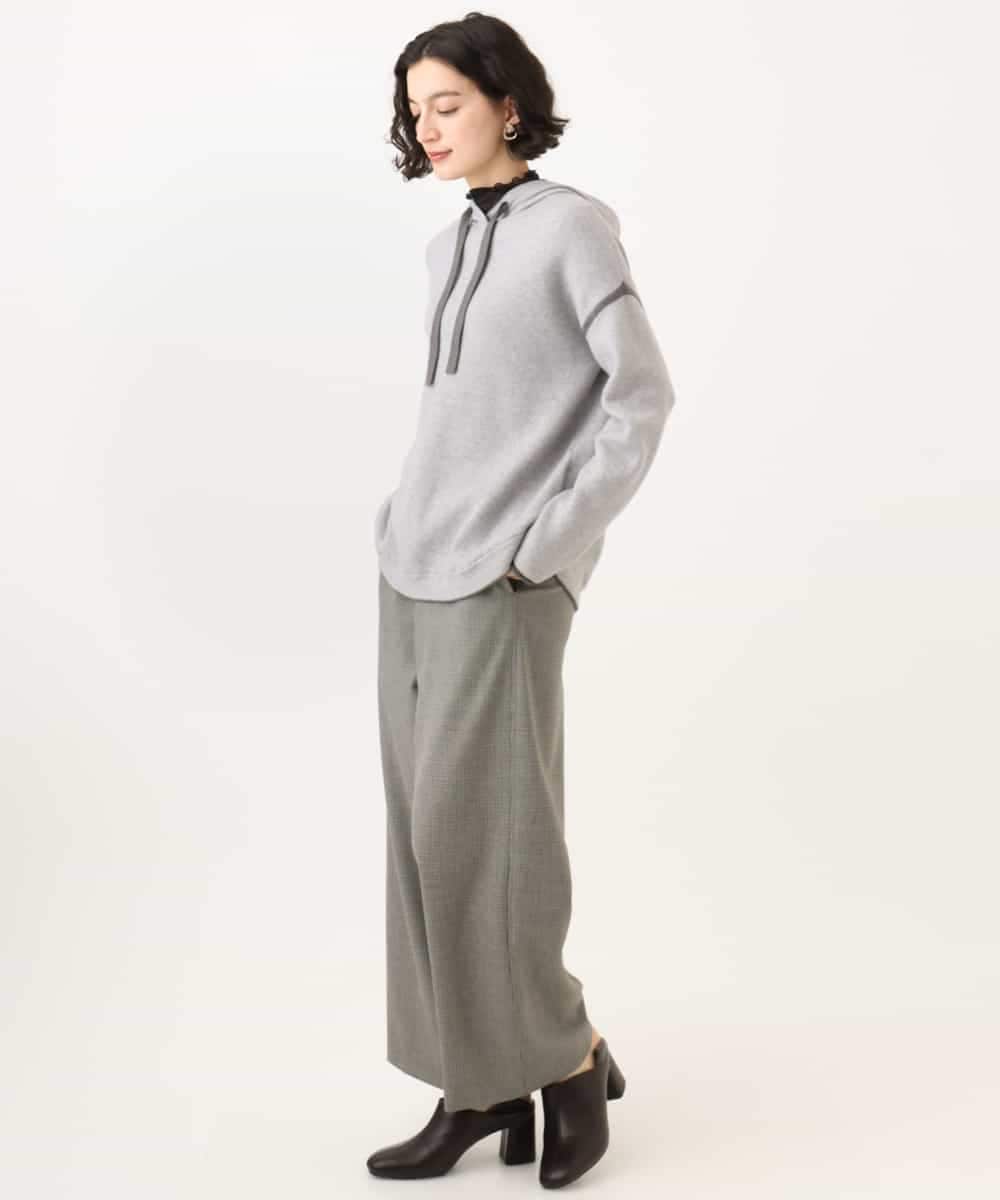 NHFAG21230 GIANNI LO GIUDICE(小さいサイズ)(メゾン ドゥ サンク) レーヨンナイロンストレッチプルオーバー ライトグレー