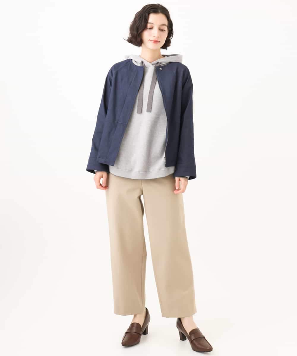 NHFAG21230 GIANNI LO GIUDICE(小さいサイズ)(メゾン ドゥ サンク) レーヨンナイロンストレッチプルオーバー ライトグレー