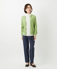 NHSEF80180 GIANNI LO GIUDICE(小さいサイズ)(メゾン ドゥ サンク) [アンサンブル対応]クルーネックニットカーディガン ピンク