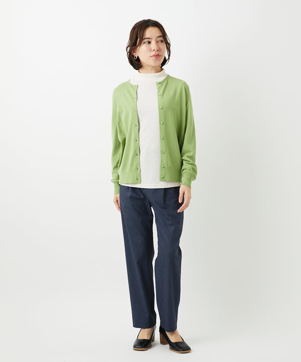 NHSEF80180 GIANNI LO GIUDICE(小さいサイズ)(メゾン ドゥ サンク) [アンサンブル対応]クルーネックニットカーディガン ピンク