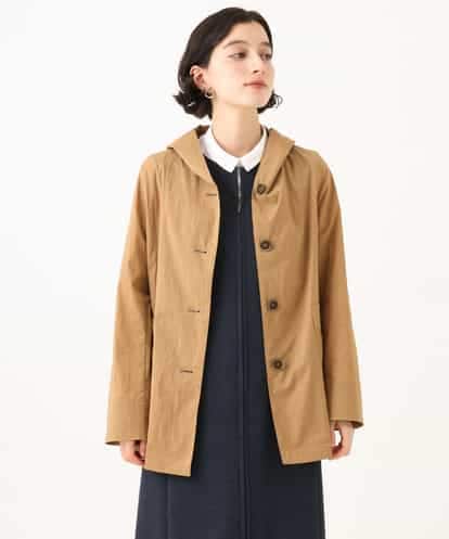 NHUAI80390 GIANNI LO GIUDICE(小さいサイズ) ナイロンストレッチ フーデッドコート