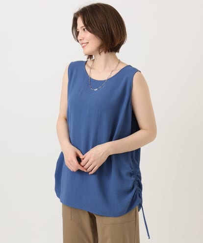 OLBGD37079  【大きいサイズ】サイドストリングタンクトップ