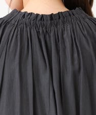 OLBLD13099 eur3(エウルキューブ) 【野呂佳代さん着用/大きいサイズ】フリルリボンブラウス ダークグレー