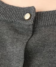 OLCFD10089 eur3(エウルキューブ) 【大きいサイズ】クルーネックラメカーディガン ダークグレー