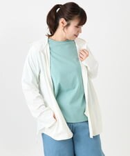 OLCGA21099 eur3(エウルキューブ) 【大きいサイズ/機能素材アイテム】接触冷感ラッシュガード ホワイト(90)