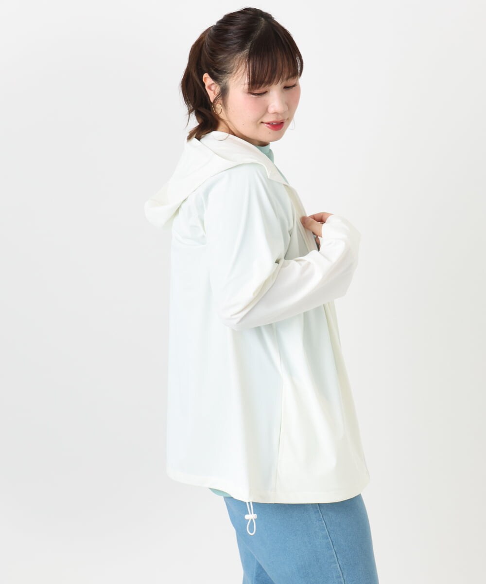 OLCGA21099 eur3(エウルキューブ) 【大きいサイズ/機能素材アイテム】接触冷感ラッシュガード ホワイト(90)