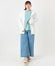 OLCGA21099 eur3(エウルキューブ) 【大きいサイズ/機能素材アイテム】接触冷感ラッシュガード ホワイト(90)