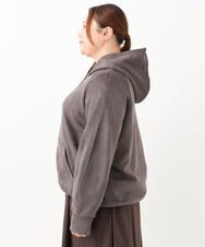 OLCKV15099 eur3(エウルキューブ) 【大きいサイズ】マシュマロウェードパーカー ダークグレー(93)