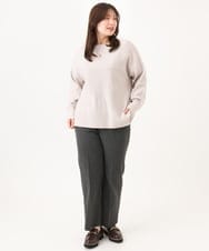 OLFLD01054 eur3(エウルキューブ) 【大きいサイズ】ドロップショルダーニット グレージュ