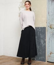OLFLD01054 eur3(エウルキューブ) 【大きいサイズ】ドロップショルダーニット グレージュ