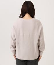 OLFLD01054 eur3(エウルキューブ) 【大きいサイズ】ドロップショルダーニット グレージュ