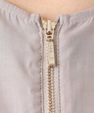 OLJDD06179 eur3(エウルキューブ) 【大きいサイズ】シア―ギャザーブルゾン グレージュ(89)
