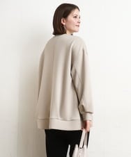 OLJDD09099 eur3(エウルキューブ) 【大きいサイズ】ジップアップブルゾン グレージュ