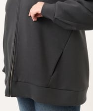 OLJDD09099 eur3(エウルキューブ) 【大きいサイズ】ジップアップブルゾン ダークグレー