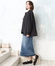 OLJDD09099 eur3(エウルキューブ) 【大きいサイズ】ジップアップブルゾン ダークグレー