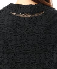 OLJFD01099 eur3(エウルキューブ) 【大きいサイズ】レースジャケット ブラック
