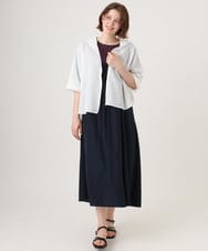 OLJGD12119 eur3(エウルキューブ) 【大きいサイズ】メッシュフーディ―ジャケット ホワイト