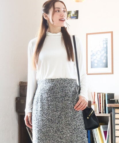 OLKAD09049 eur3 【大きいサイズ】ハイネック長袖カットソー