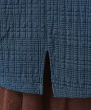 OLKLD19069 eur3(エウルキューブ) 【大きいサイズ】千鳥ジャカードカットソー ネイビー