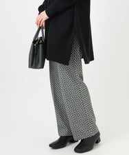 OLLBD22099 eur3(エウルキューブ) 【大きいサイズ】ストレートジャージーパンツ ダークグレー(93)