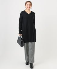 OLLBD22099 eur3(エウルキューブ) 【大きいサイズ】ストレートジャージーパンツ ダークグレー(93)