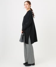 OLLBD22099 eur3(エウルキューブ) 【大きいサイズ】ストレートジャージーパンツ ダークグレー(93)