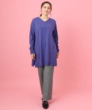 OLLBD22099 eur3(エウルキューブ) 【大きいサイズ】ストレートジャージーパンツ ダークグレー(93)