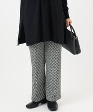 OLLBD22099 eur3(エウルキューブ) 【大きいサイズ】ストレートジャージーパンツ ダークグレー(93)