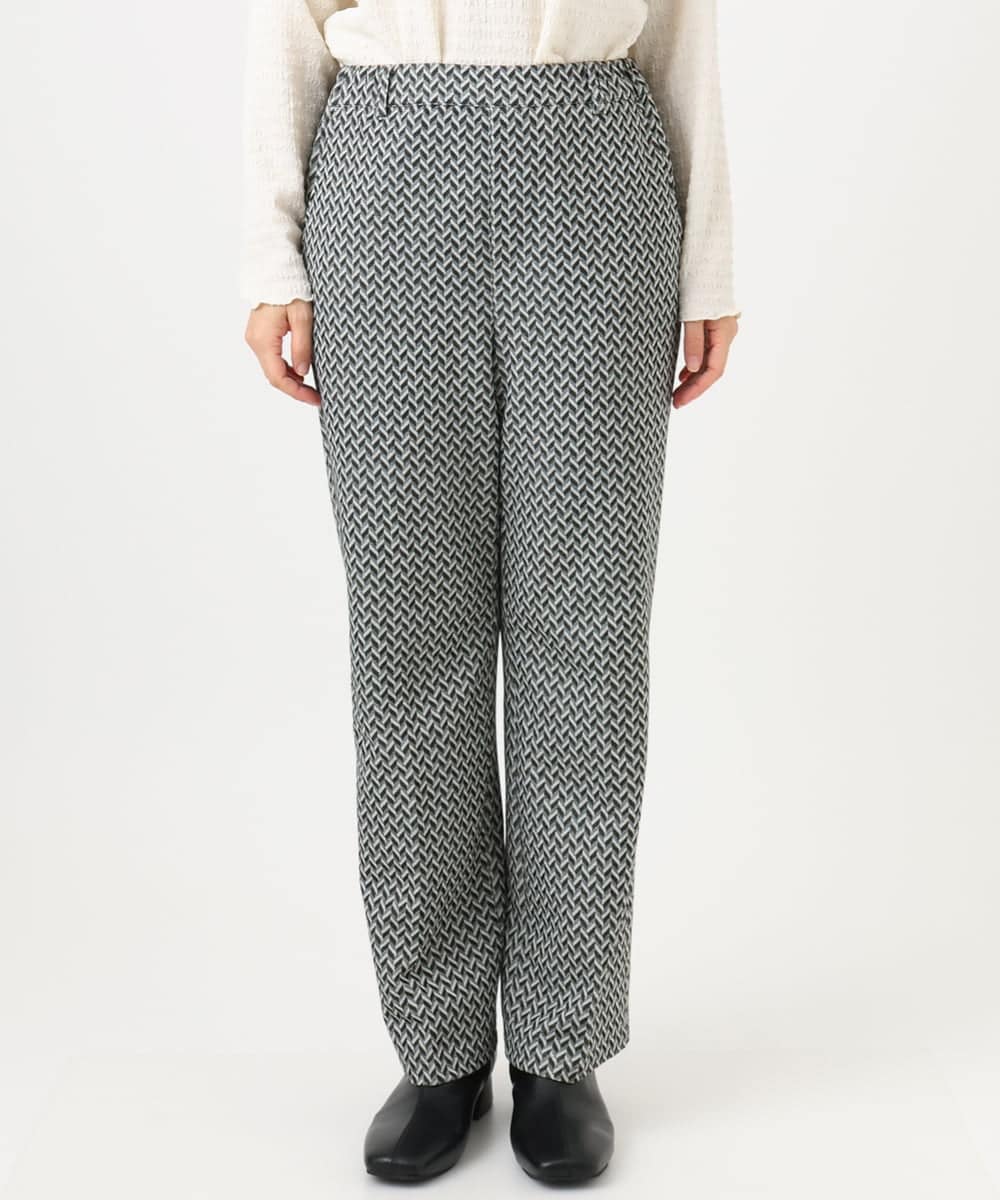 OLLBD22099 eur3(エウルキューブ) 【大きいサイズ】ストレートジャージーパンツ ダークグレー(93)