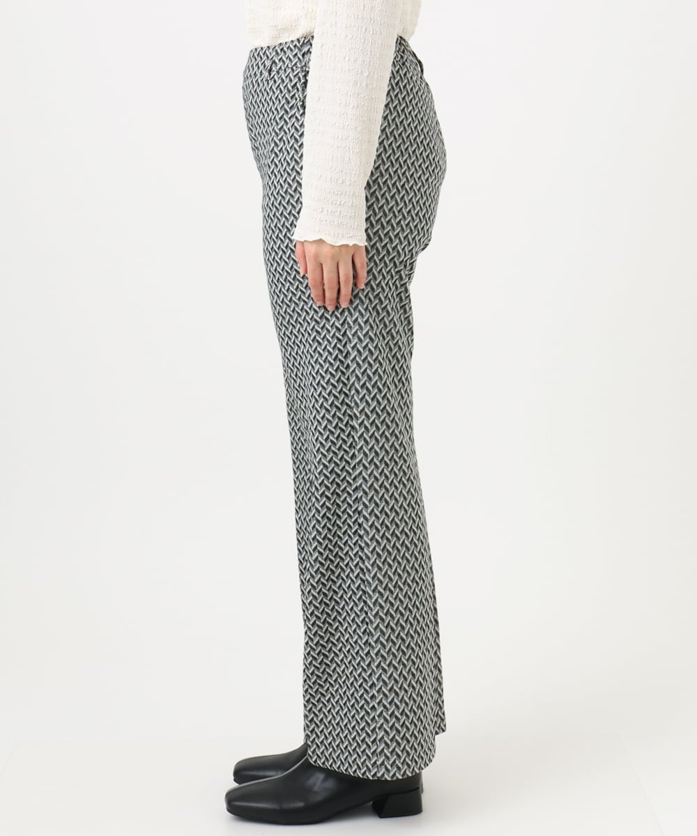 OLLBD22099 eur3(エウルキューブ) 【大きいサイズ】ストレートジャージーパンツ ダークグレー(93)