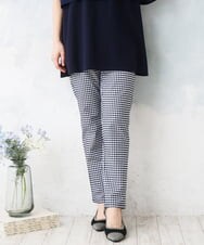 OLLGD15089 eur3(エウルキューブ) 【大きいサイズ/接触冷感】ハイパーストレッチパンツ ネイビー