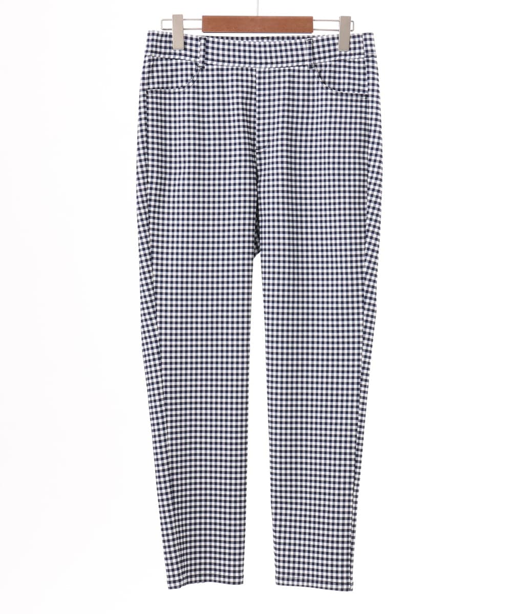 OLLGD15089 eur3(エウルキューブ) 【大きいサイズ/接触冷感】ハイパーストレッチパンツ ネイビー