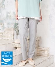 OLLGD15089 eur3(エウルキューブ) 【大きいサイズ/接触冷感】ハイパーストレッチパンツ グレー