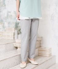 OLLGD15089 eur3(エウルキューブ) 【大きいサイズ/接触冷感】ハイパーストレッチパンツ グレー