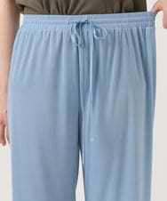 OLLGD20079 eur3(エウルキューブ) 【大きいサイズ】カットプリーツパンツ ブルー