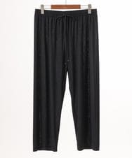 OLLGD20079 eur3(エウルキューブ) 【大きいサイズ】カットプリーツパンツ ブラック