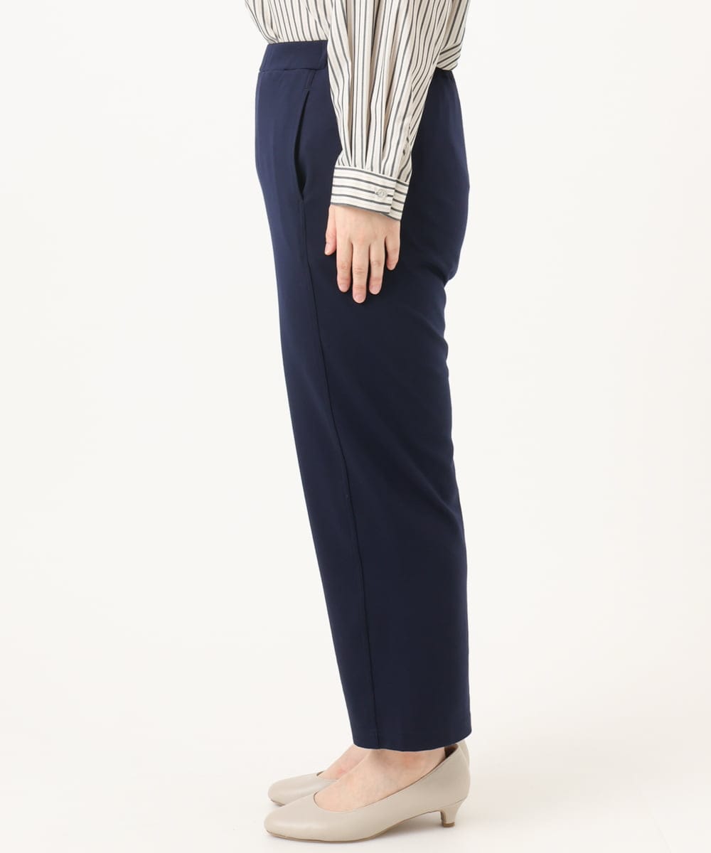 OLLKA03099 eur3(エウルキューブ) 【大きいサイズ】ポンチストレートパンツ ネイビー(57)