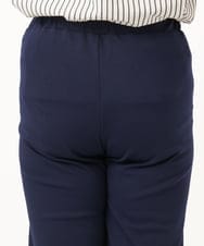 OLLKA03099 eur3(エウルキューブ) 【大きいサイズ】ポンチストレートパンツ ネイビー(57)