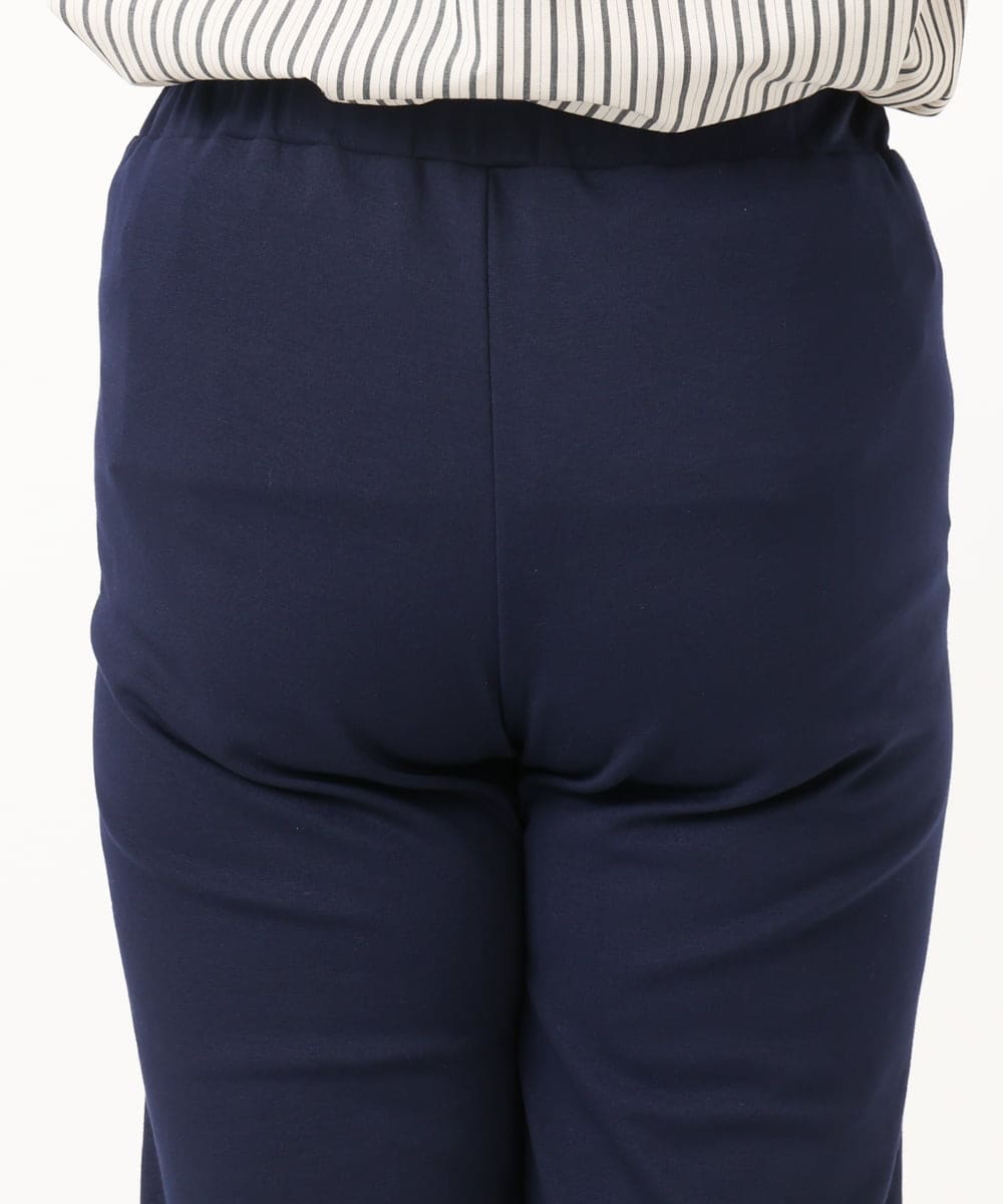 OLLKA03099 eur3(エウルキューブ) 【大きいサイズ】ポンチストレートパンツ ネイビー(57)